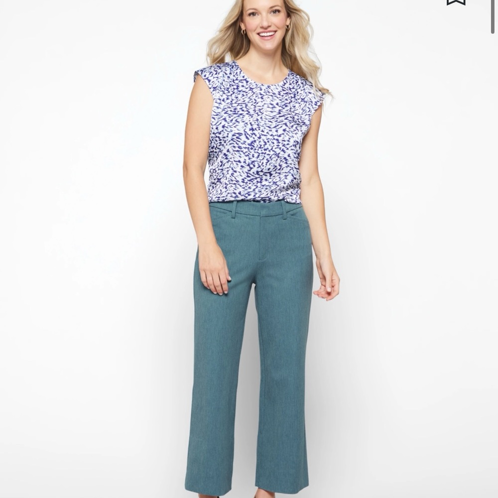 41 Hawthorn Becca wide-leg crop pants 14 snap bottom for adjustable length